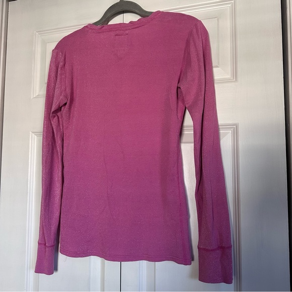 Vintage Victoria’s Secret PINK Y2K Sparkly Pink Top with buttons - Picture 9 of 11